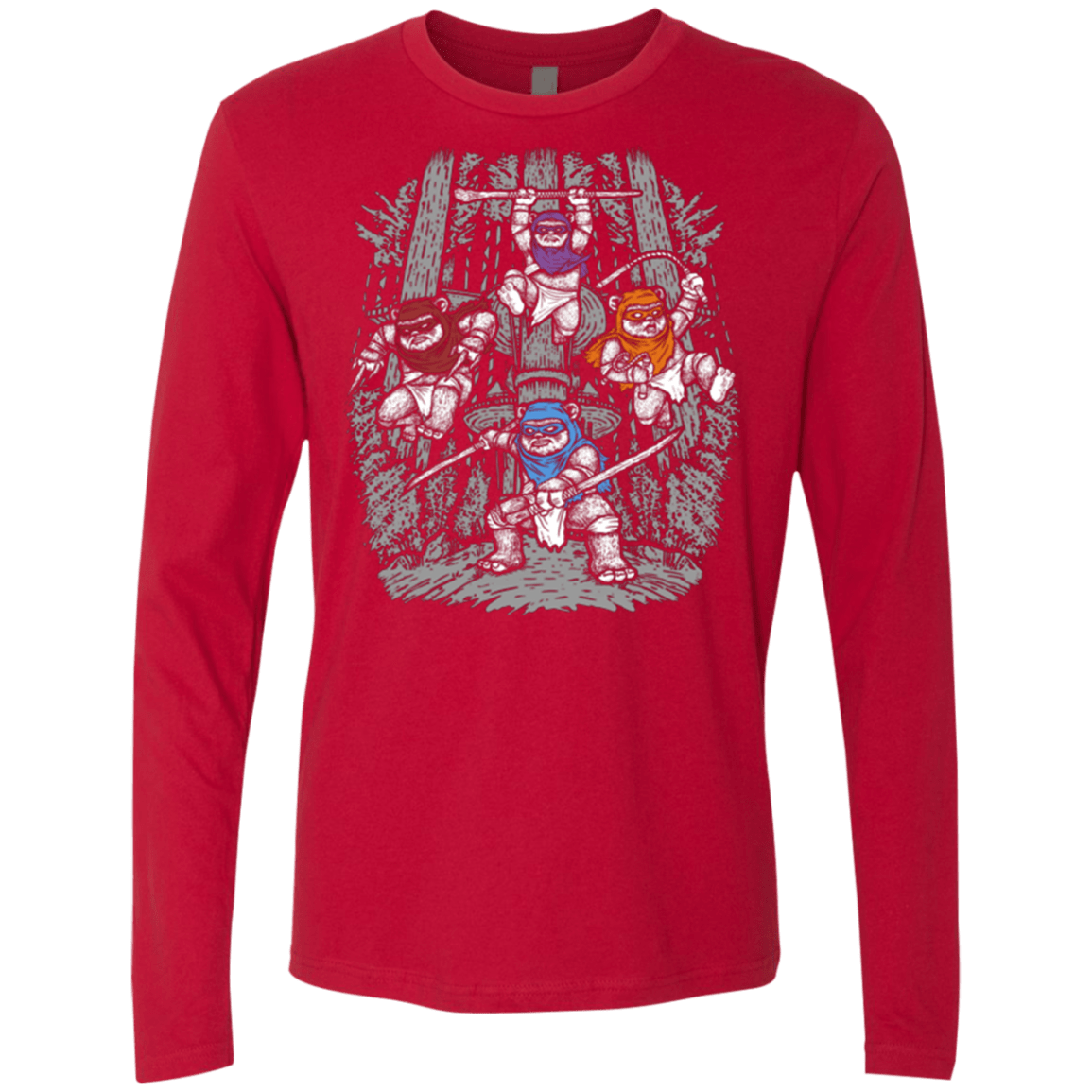 T-Shirts Red / Small The Ninja Savages Men's Premium Long Sleeve