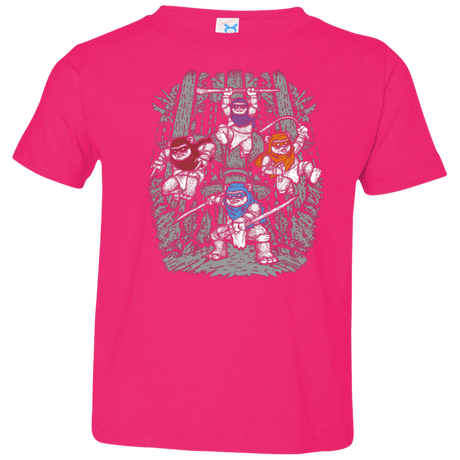 T-Shirts Hot Pink / 2T The Ninja Savages Toddler Premium T-Shirt