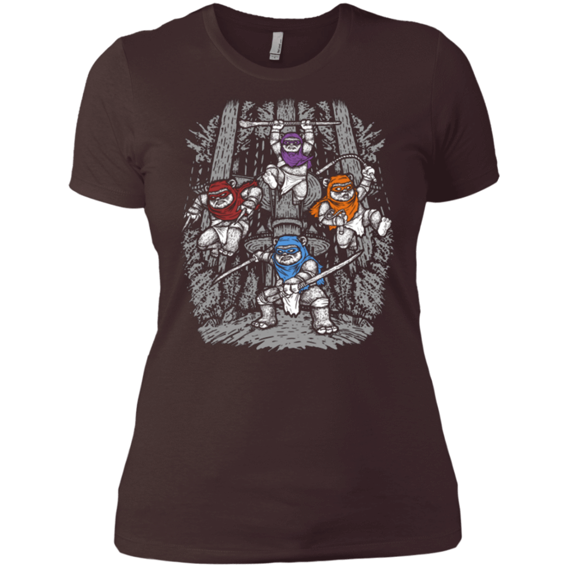 T-Shirts Dark Chocolate / X-Small The Ninja Savages Women's Premium T-Shirt