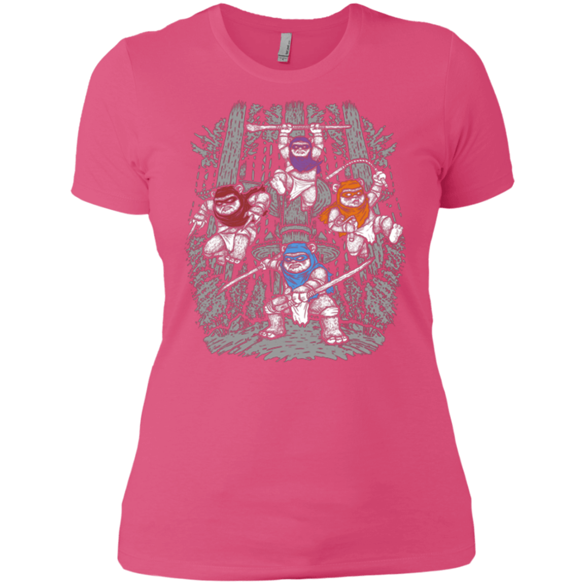 T-Shirts Hot Pink / X-Small The Ninja Savages Women's Premium T-Shirt