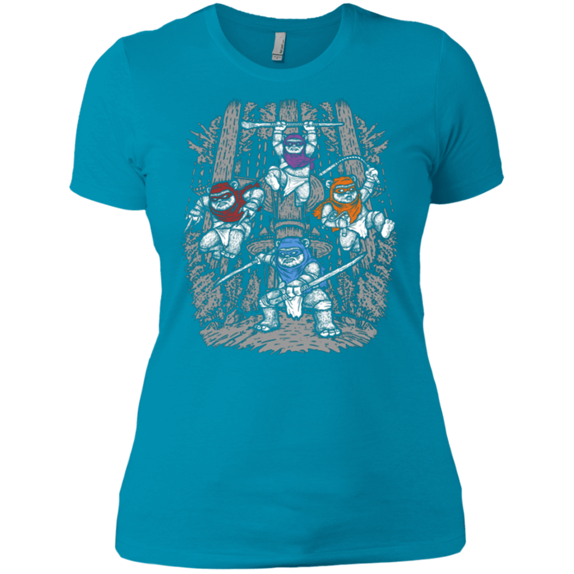 T-Shirts Turquoise / X-Small The Ninja Savages Women's Premium T-Shirt