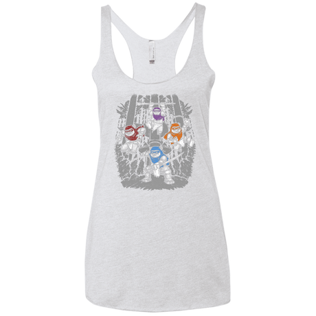 T-Shirts Heather White / X-Small The Ninja Savages Women's Triblend Racerback Tank