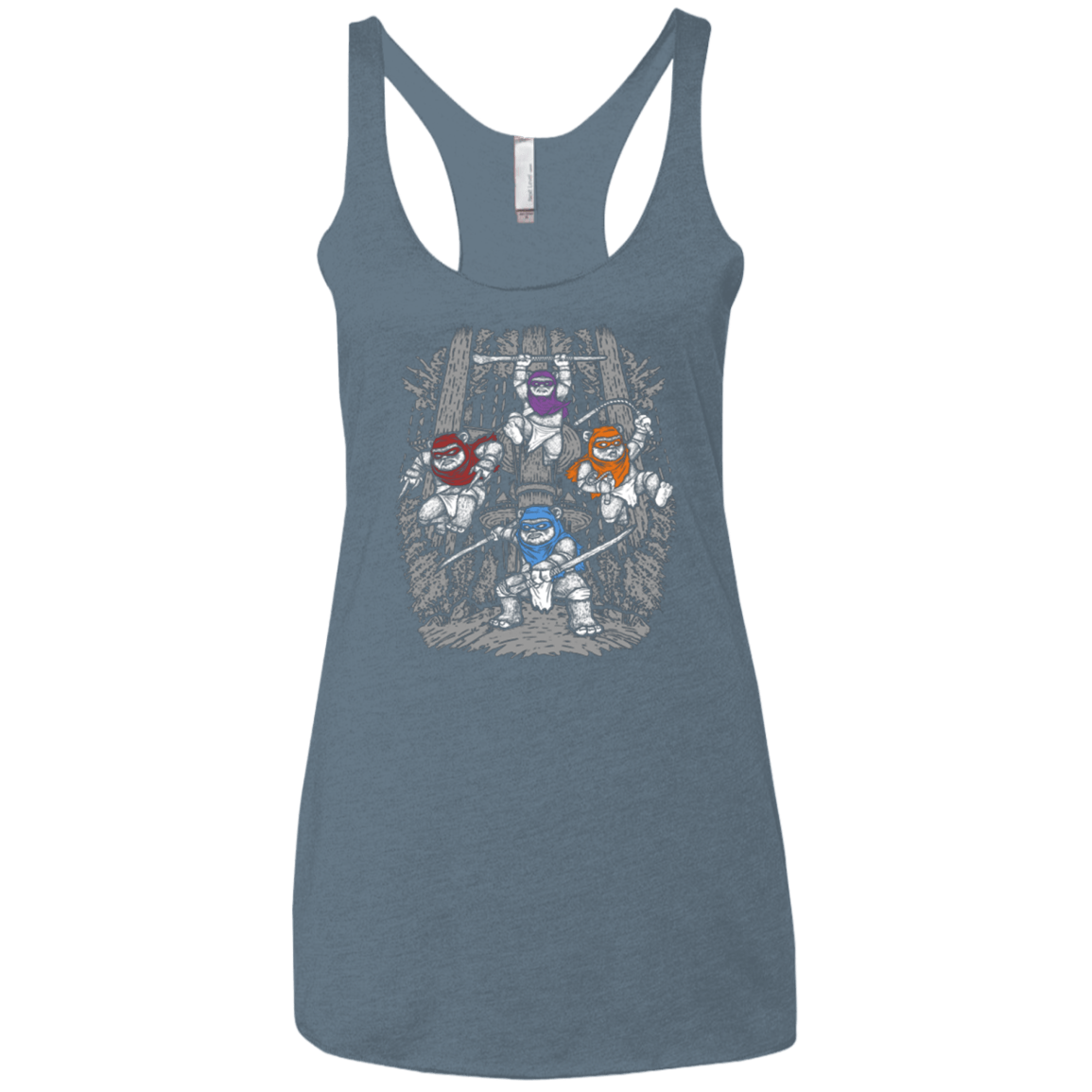 T-Shirts Indigo / X-Small The Ninja Savages Women's Triblend Racerback Tank