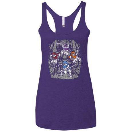 T-Shirts Purple / X-Small The Ninja Savages Women's Triblend Racerback Tank