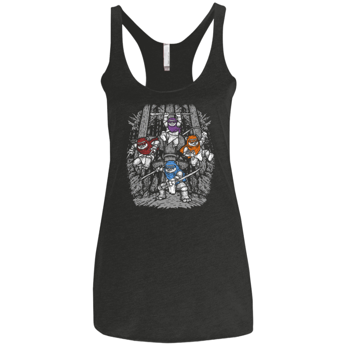 T-Shirts Vintage Black / X-Small The Ninja Savages Women's Triblend Racerback Tank