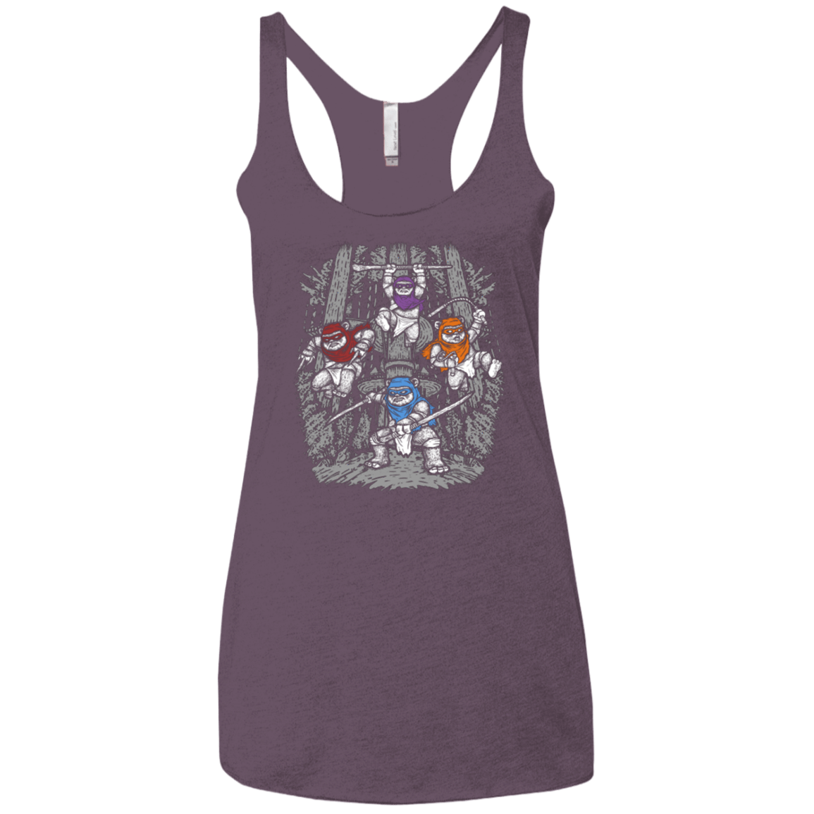 T-Shirts Vintage Purple / X-Small The Ninja Savages Women's Triblend Racerback Tank