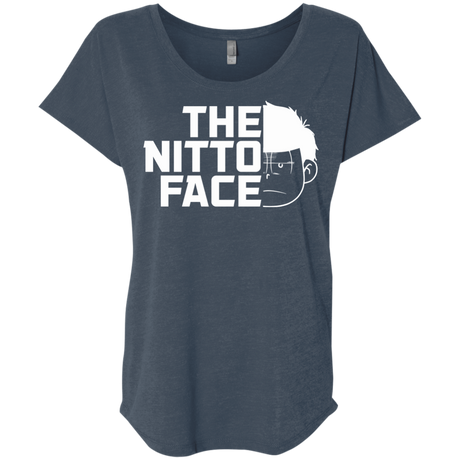 T-Shirts Indigo / X-Small The Nitto Face Triblend Dolman Sleeve