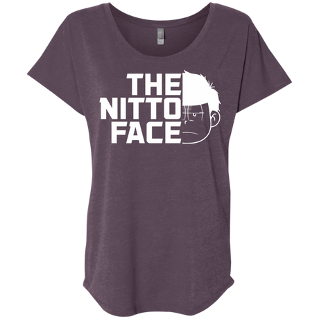 T-Shirts Vintage Purple / X-Small The Nitto Face Triblend Dolman Sleeve