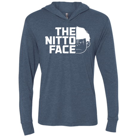 T-Shirts Indigo / X-Small The Nitto Face Triblend Long Sleeve Hoodie Tee