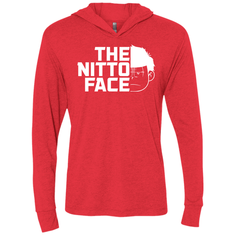 T-Shirts Vintage Red / X-Small The Nitto Face Triblend Long Sleeve Hoodie Tee