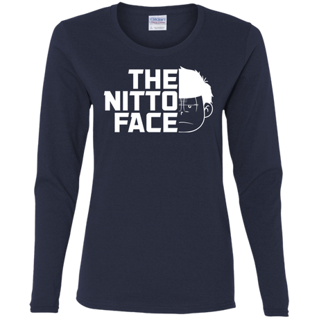 T-Shirts Navy / S The Nitto Face Women's Long Sleeve T-Shirt