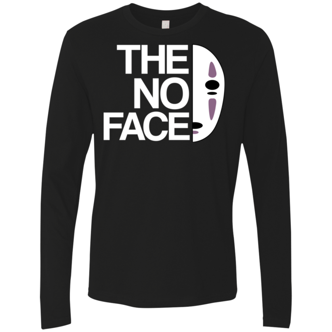 T-Shirts Black / Small The No Face Men's Premium Long Sleeve