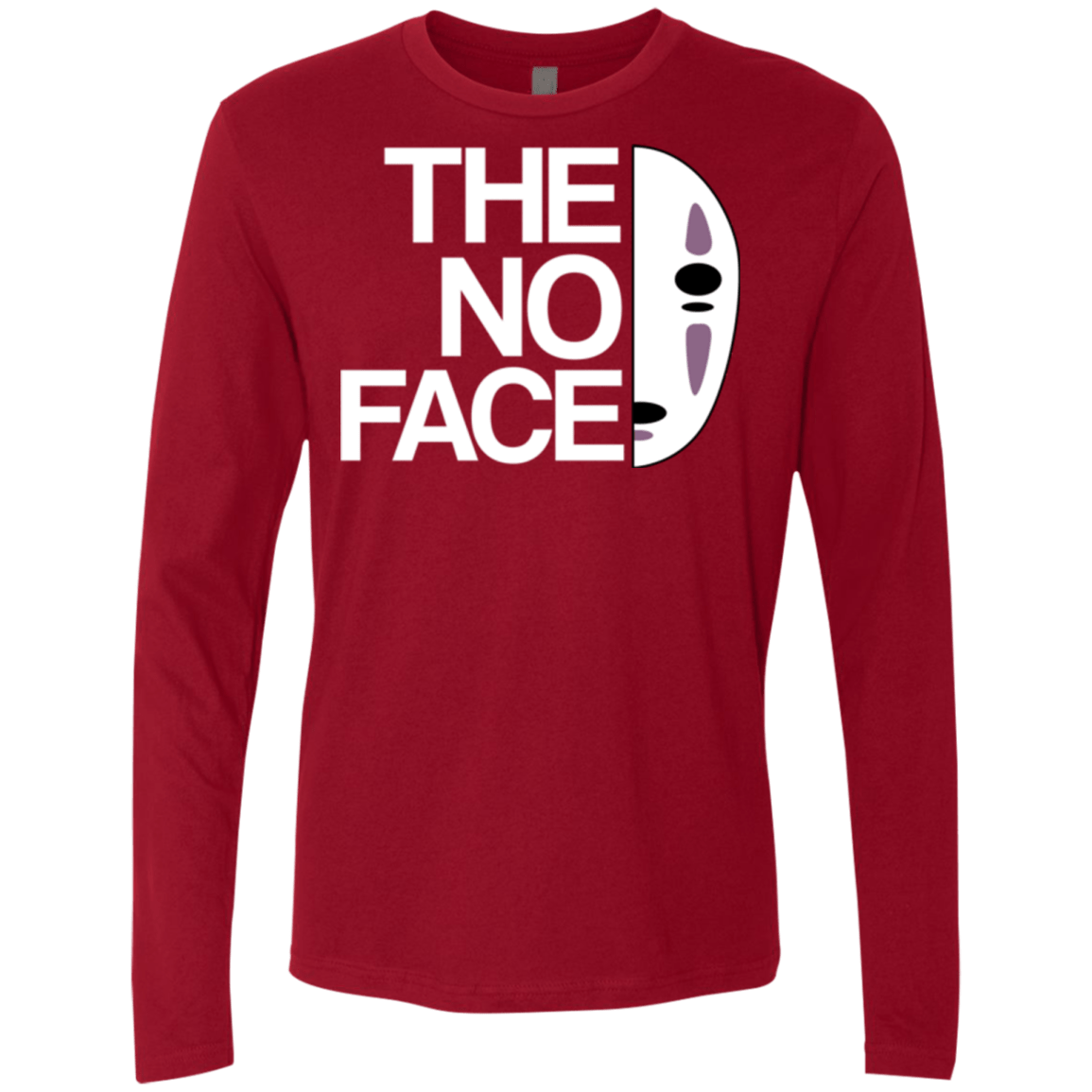 T-Shirts Cardinal / Small The No Face Men's Premium Long Sleeve