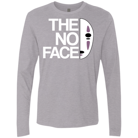 T-Shirts Heather Grey / Small The No Face Men's Premium Long Sleeve