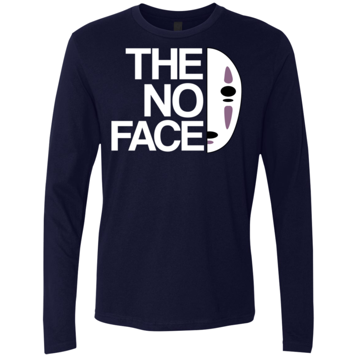 T-Shirts Midnight Navy / Small The No Face Men's Premium Long Sleeve