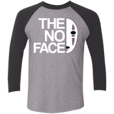 T-Shirts Premium Heather/ Vintage Black / X-Small The No Face Men's Triblend 3/4 Sleeve