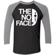T-Shirts Vintage Black/Premium Heather / X-Small The No Face Men's Triblend 3/4 Sleeve