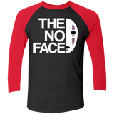 T-Shirts Vintage Black/Vintage Red / X-Small The No Face Men's Triblend 3/4 Sleeve
