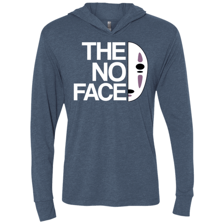 T-Shirts Indigo / X-Small The No Face Triblend Long Sleeve Hoodie Tee