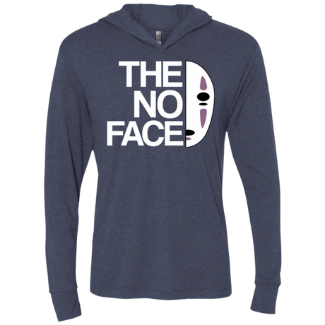 T-Shirts Vintage Navy / X-Small The No Face Triblend Long Sleeve Hoodie Tee