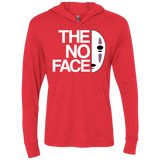 T-Shirts Vintage Red / X-Small The No Face Triblend Long Sleeve Hoodie Tee