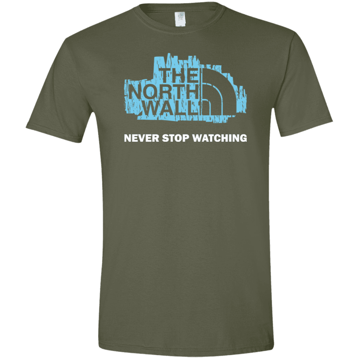 T-Shirts Military Green / S The North Wall Men's Semi-Fitted Softstyle