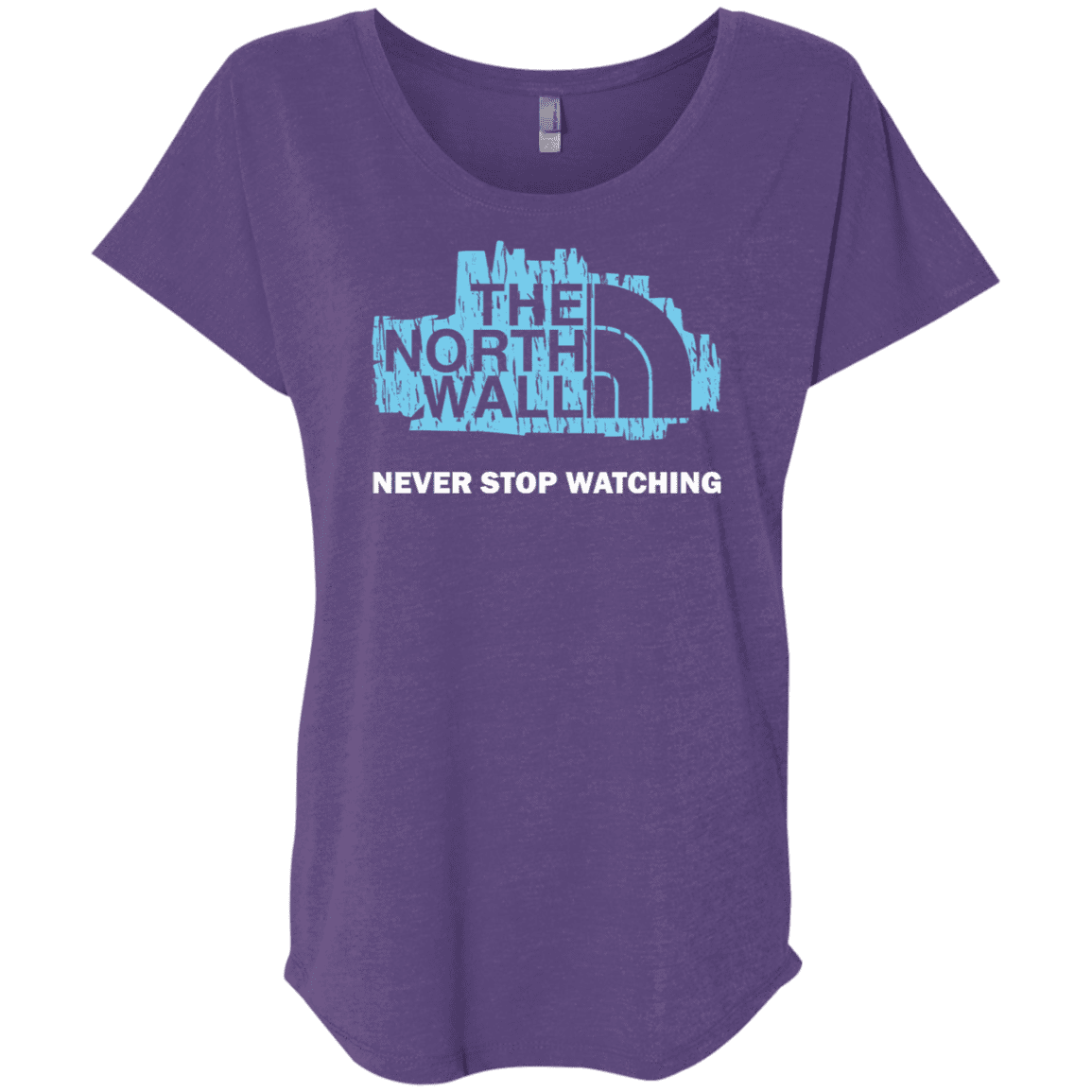 T-Shirts Purple Rush / X-Small The North Wall Triblend Dolman Sleeve