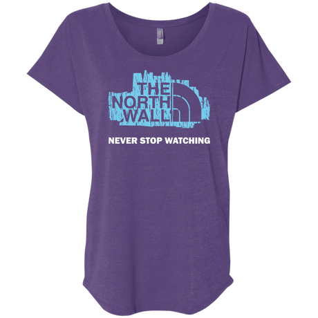 T-Shirts Purple Rush / X-Small The North Wall Triblend Dolman Sleeve