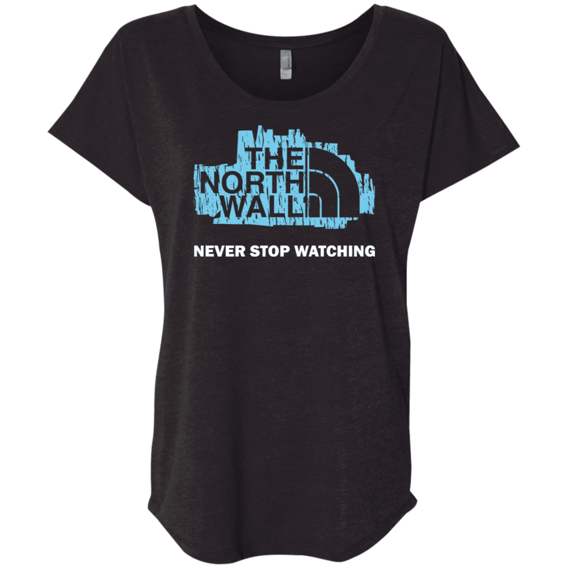 T-Shirts Vintage Black / X-Small The North Wall Triblend Dolman Sleeve