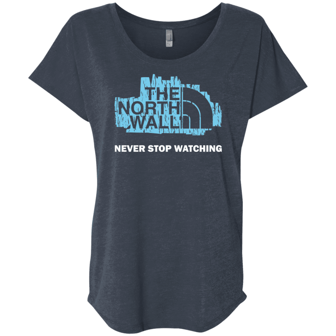 T-Shirts Vintage Navy / X-Small The North Wall Triblend Dolman Sleeve