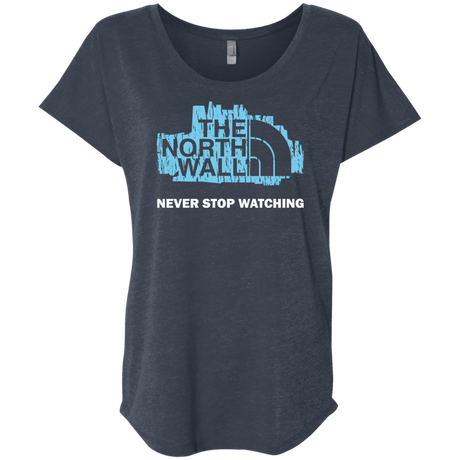 T-Shirts Vintage Navy / X-Small The North Wall Triblend Dolman Sleeve