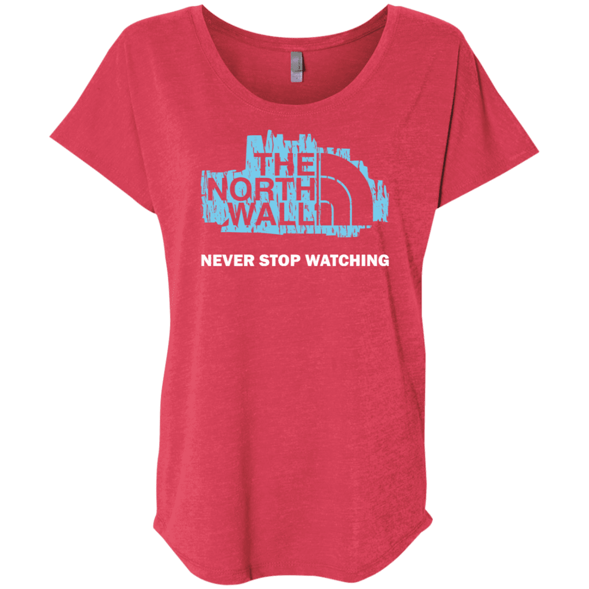 T-Shirts Vintage Red / X-Small The North Wall Triblend Dolman Sleeve