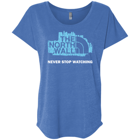 T-Shirts Vintage Royal / X-Small The North Wall Triblend Dolman Sleeve