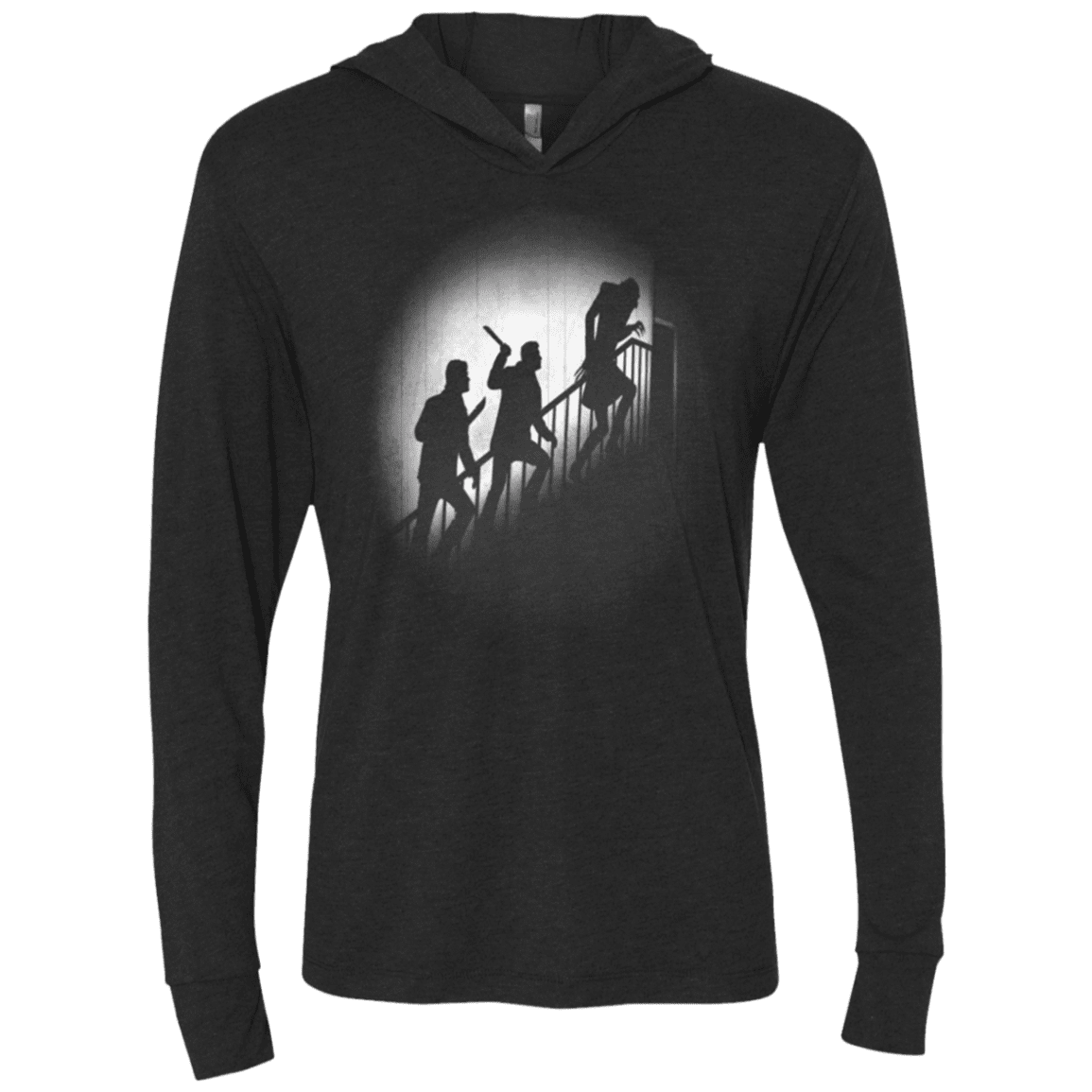 T-Shirts Vintage Black / X-Small The Nosferatu Hunters Triblend Long Sleeve Hoodie Tee