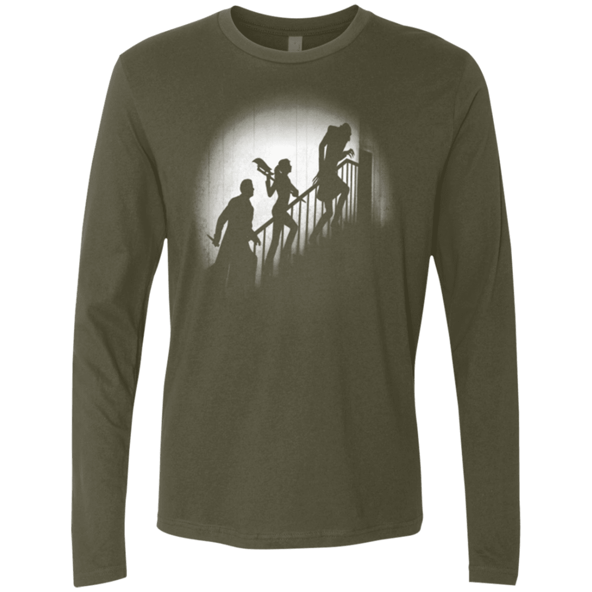 T-Shirts Military Green / Small The Nosferatu Slayer Men's Premium Long Sleeve