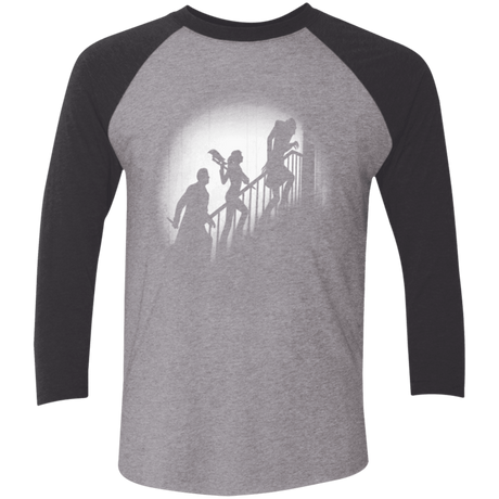 T-Shirts Premium Heather/ Vintage Black / X-Small The Nosferatu Slayer Men's Triblend 3/4 Sleeve