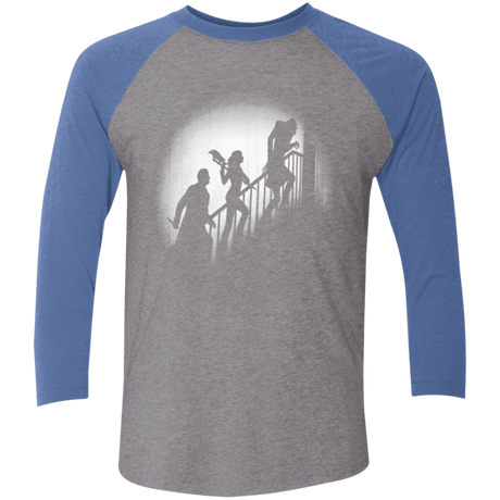 T-Shirts Premium Heather/ Vintage Royal / X-Small The Nosferatu Slayer Men's Triblend 3/4 Sleeve