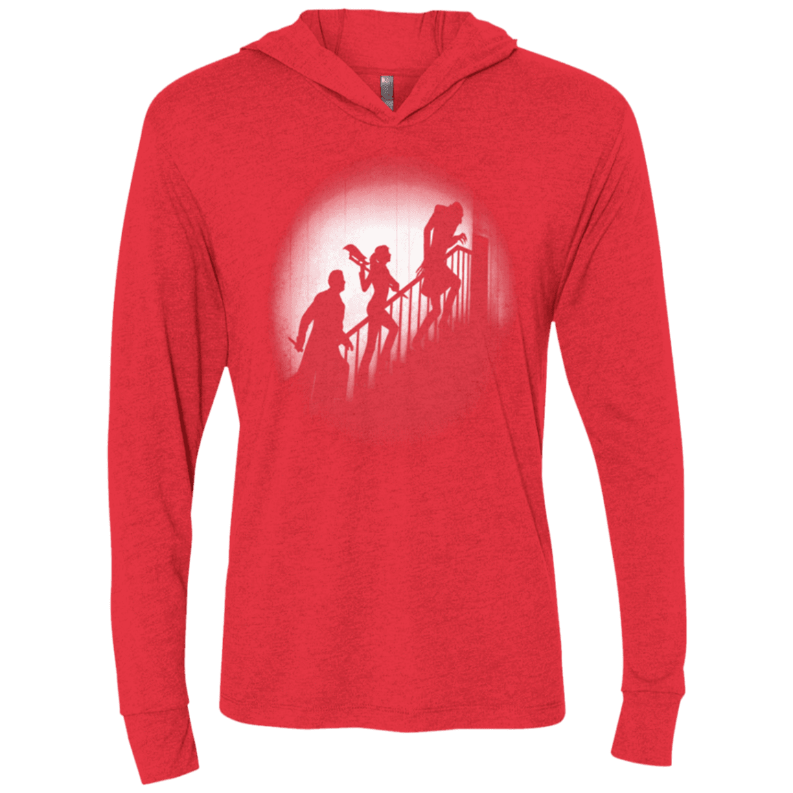 T-Shirts Vintage Red / X-Small The Nosferatu Slayer Triblend Long Sleeve Hoodie Tee