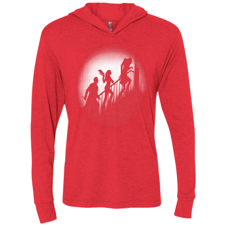 T-Shirts Vintage Red / X-Small The Nosferatu Slayer Triblend Long Sleeve Hoodie Tee
