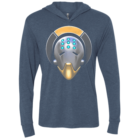 T-Shirts Indigo / X-Small The Omnic Monk Triblend Long Sleeve Hoodie Tee