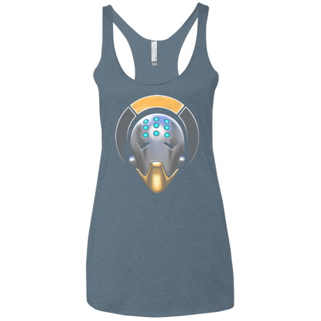 T-Shirts Indigo / X-Small The Omnic Monk Women's Triblend Racerback Tank