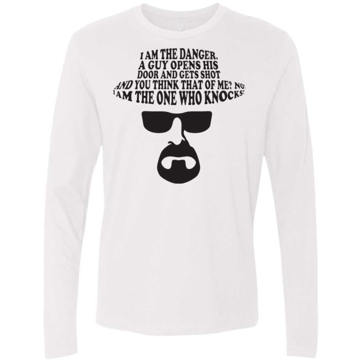 T-Shirts White / Small The One Who Knocks Men's Premium Long Sleeve
