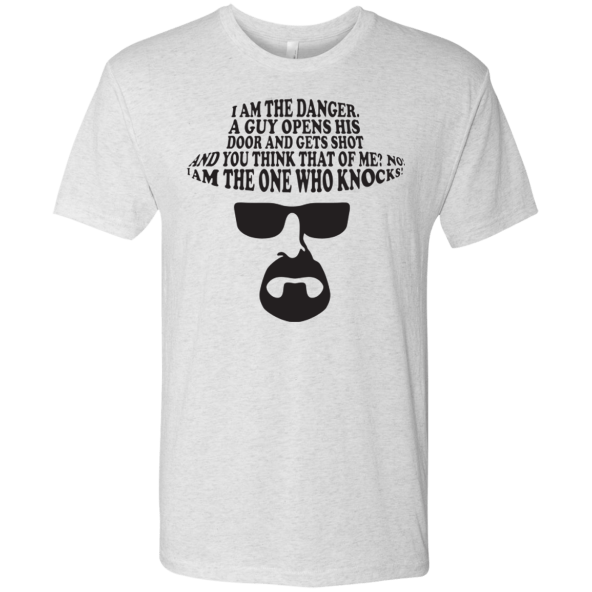 T-Shirts Heather White / Small The One Who Knocks Men's Triblend T-Shirt