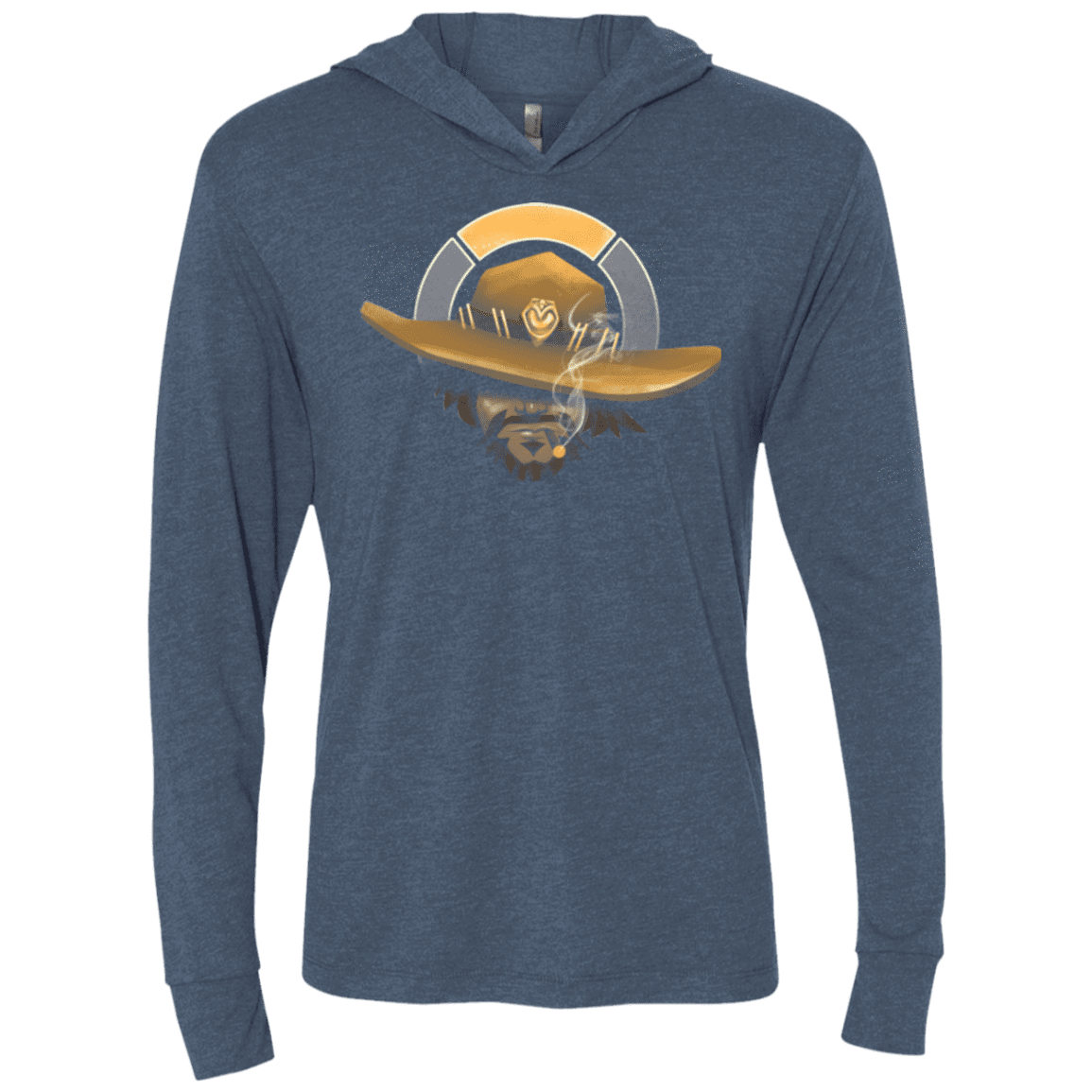 The Outlaw Triblend Long Sleeve Hoodie Tee