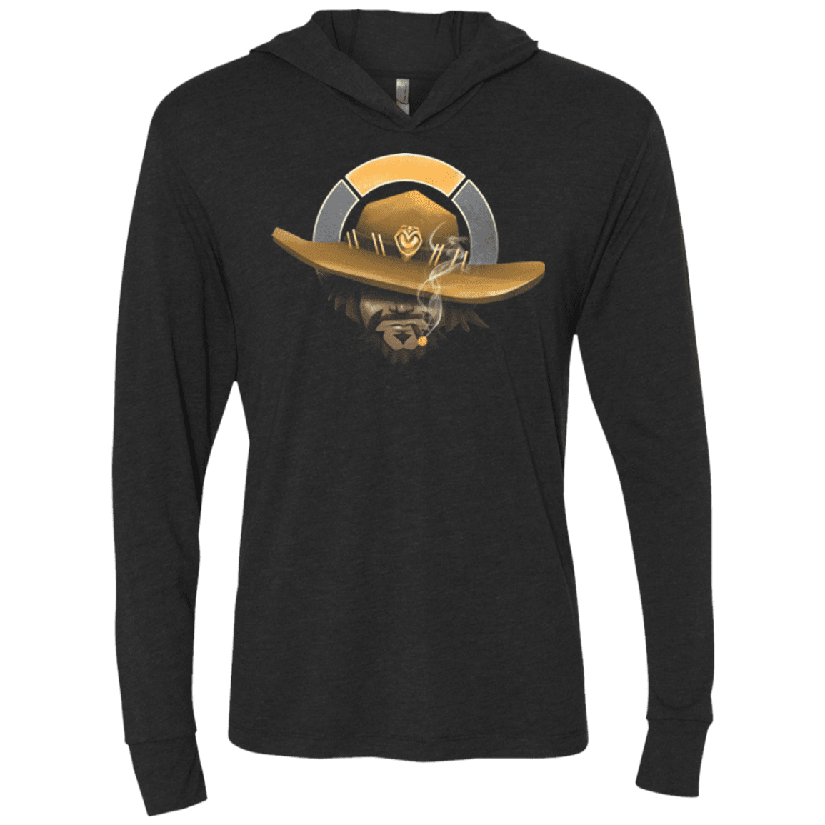 The Outlaw Triblend Long Sleeve Hoodie Tee