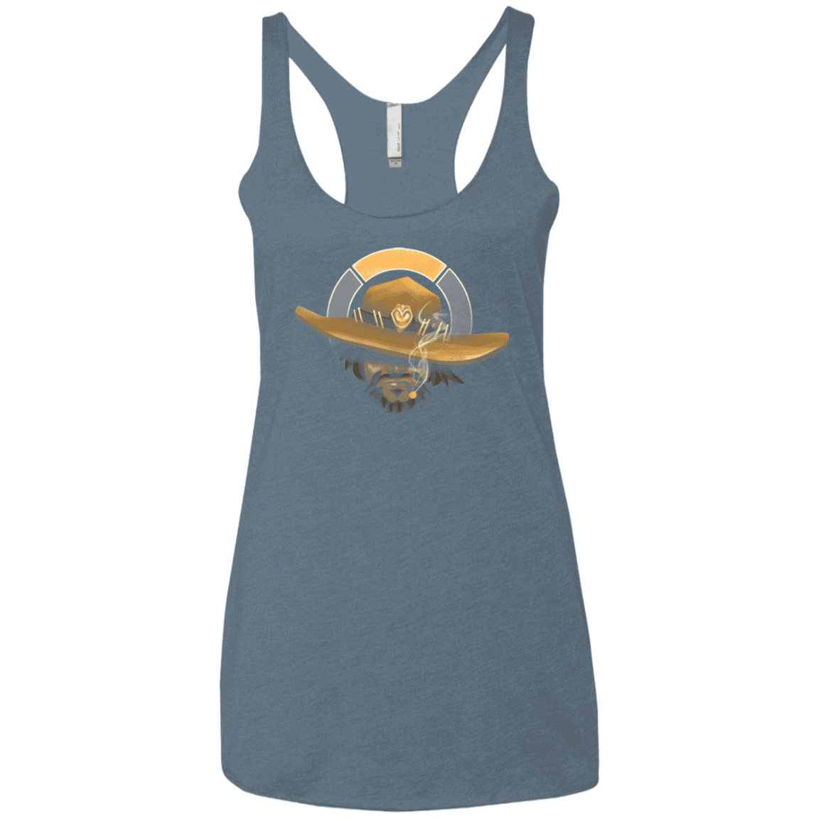 T-Shirts Indigo / X-Small The Outlaw Women's Triblend Racerback Tank