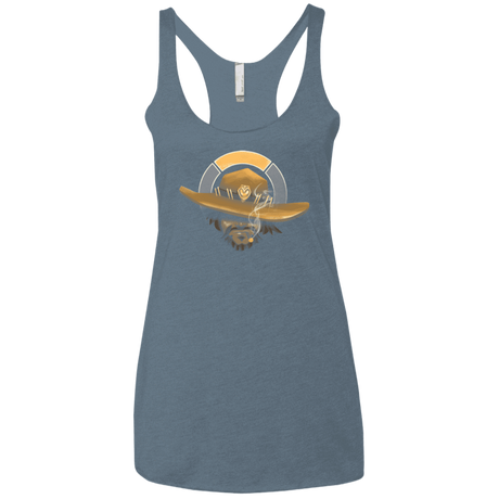 T-Shirts Indigo / X-Small The Outlaw Women's Triblend Racerback Tank