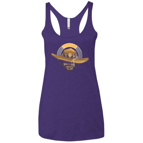 T-Shirts Purple Rush / X-Small The Outlaw Women's Triblend Racerback Tank