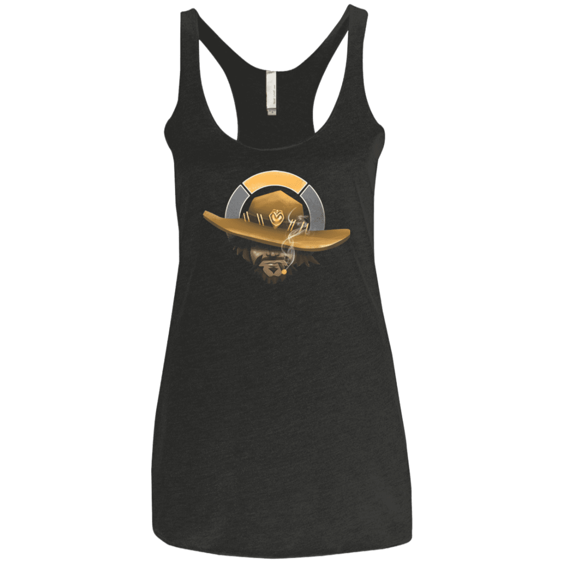 T-Shirts Vintage Black / X-Small The Outlaw Women's Triblend Racerback Tank