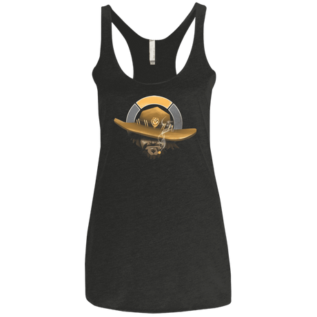 T-Shirts Vintage Black / X-Small The Outlaw Women's Triblend Racerback Tank